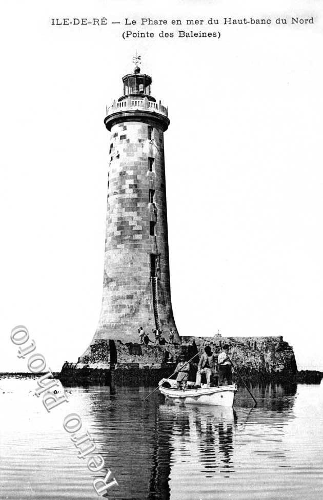 le phare en mer du Haut-Banc du Nord, pointe des Baleines
