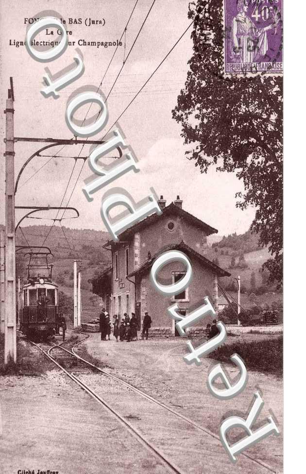 la gare Ligne electrique sur Champagnole
