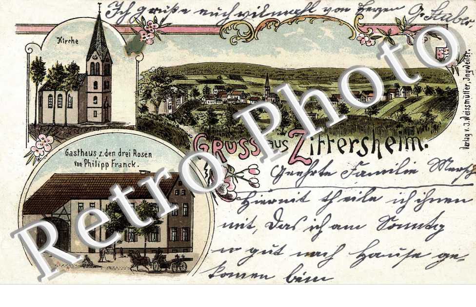 Gasthaus z. den drie Rosen Von Philipp Franck - Kirche