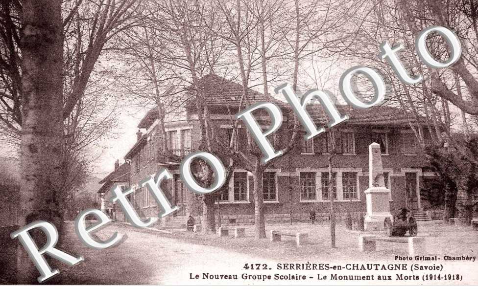 le nouveau groupe scolaire, le monument aux morts