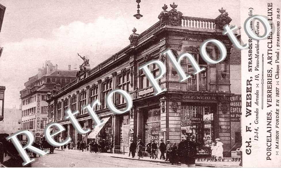 PORCELAINE WEBER- 12-14  GRANDES ARCADES - 10 Vieux-Marché-aux-Grains