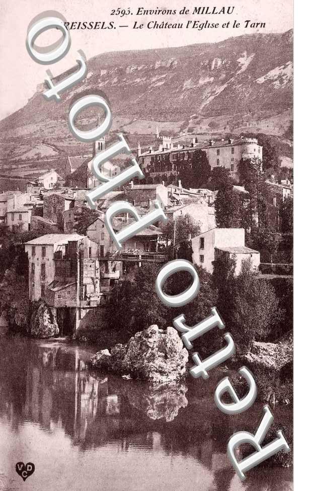 Le chateau et l'eglise et le Tarn