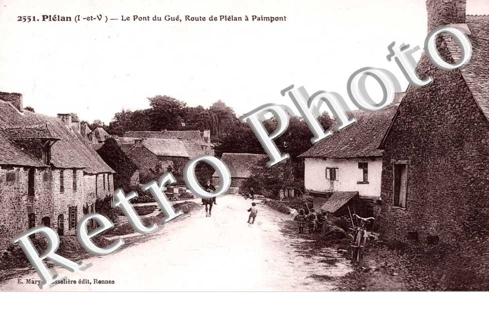 le pont du Gue, route de plelan a paimpont