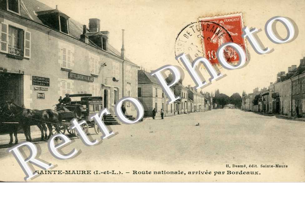 route nationale , arrivee par Bordeaux. Hotel du Cheval Blanc