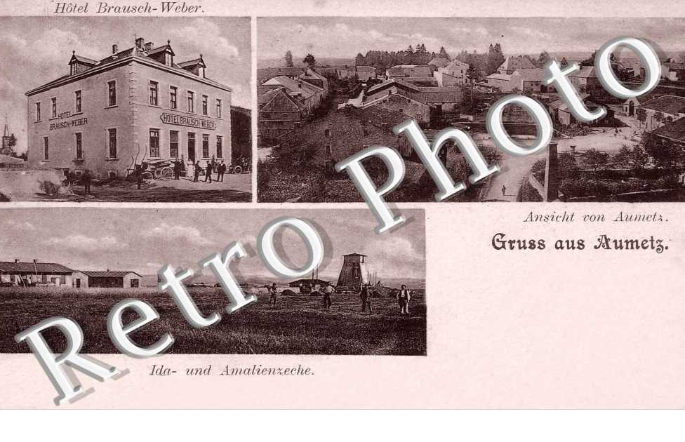 Hotel Brausch-Weber, Ansicht von Aumetz