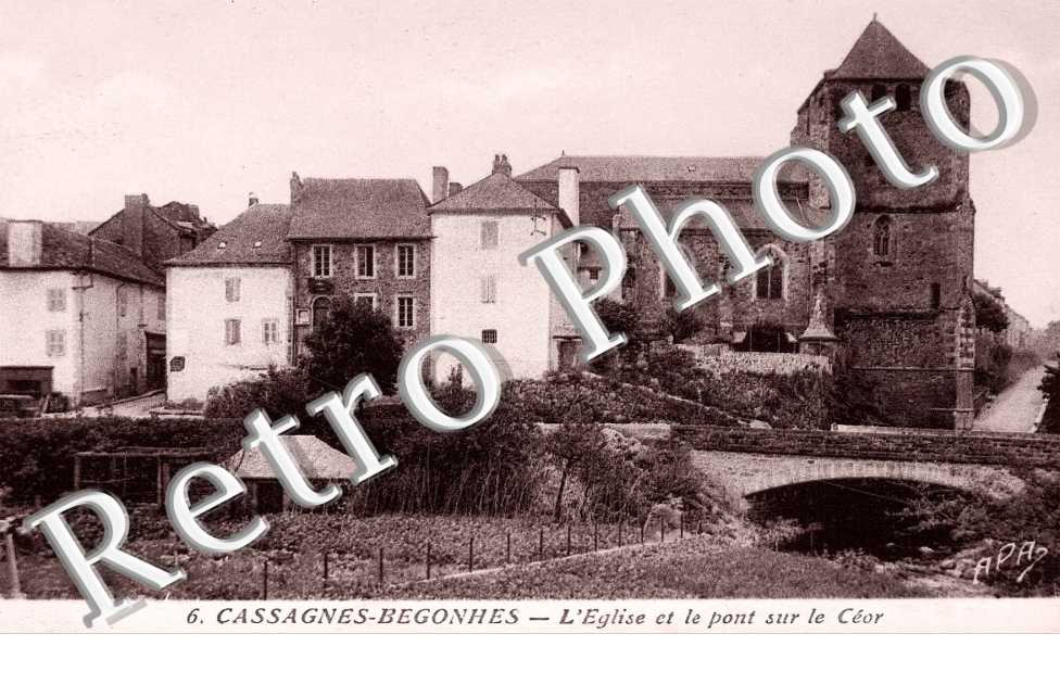 L'eglise et le pont sur le Ceor