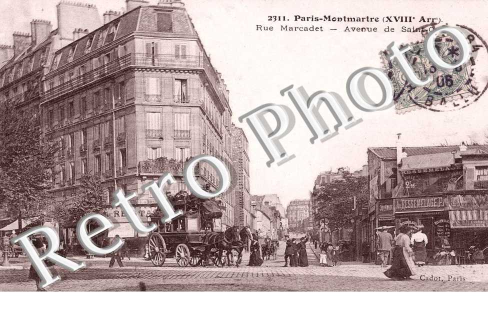 Rue Marcadet avenue de Saint Ouen