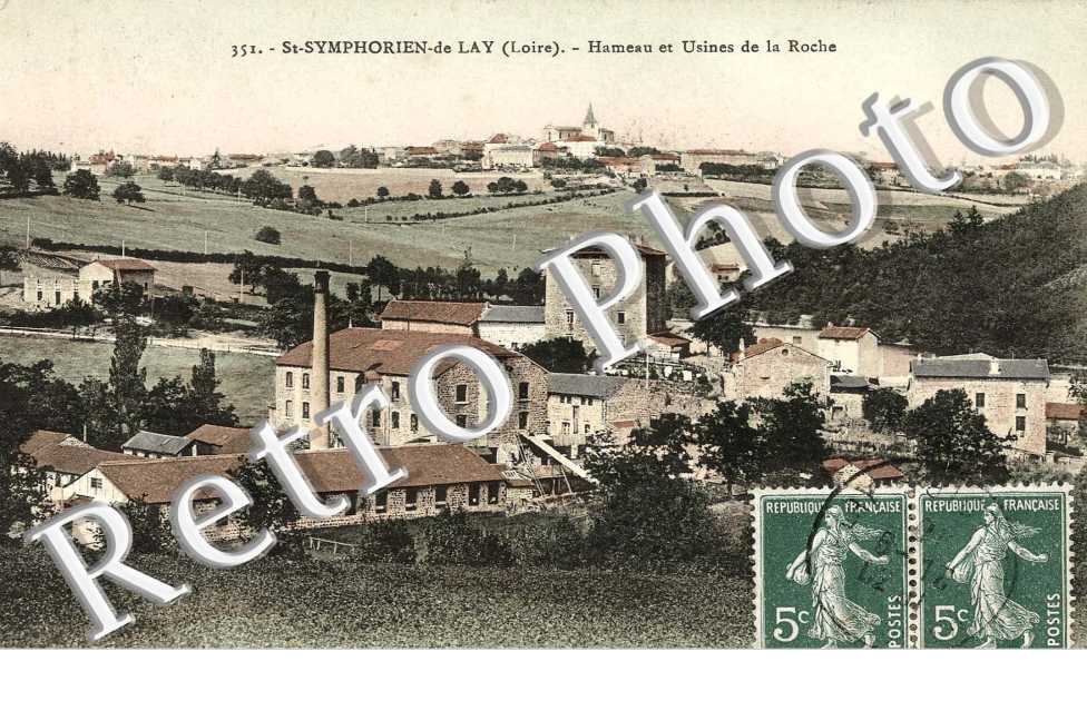 hameau et usines de la roche (couleur)