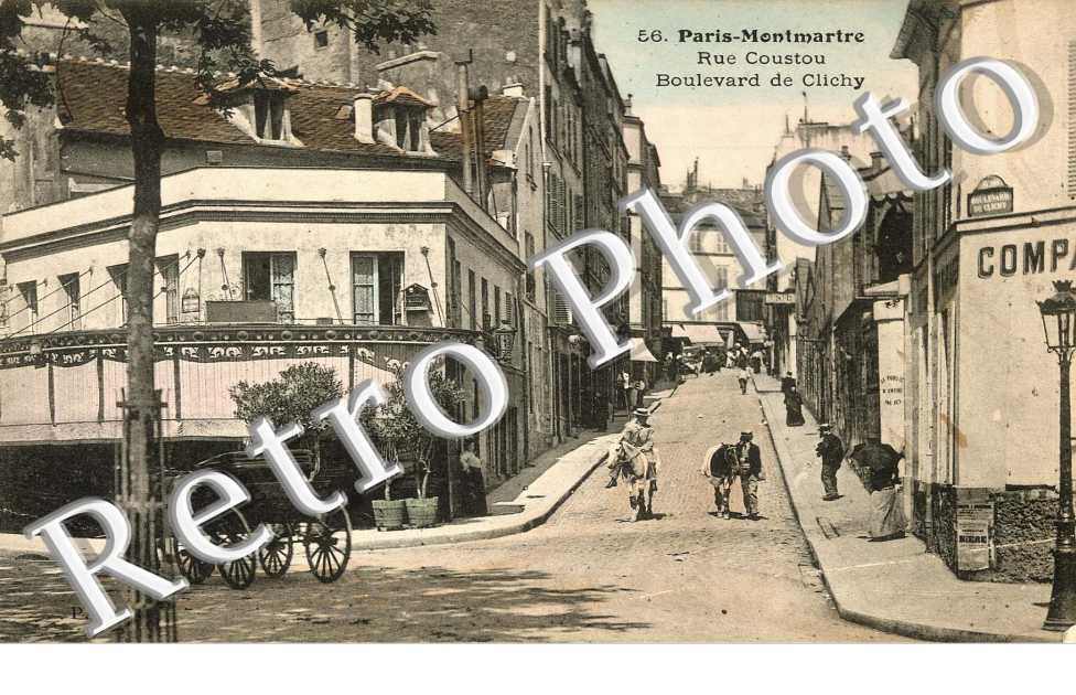 rue coustou Boulevard de Clichy