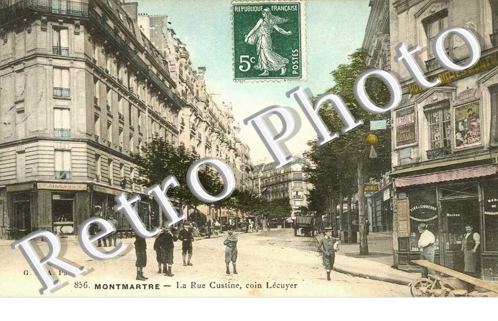 la rue Custine, coin Lecuyer