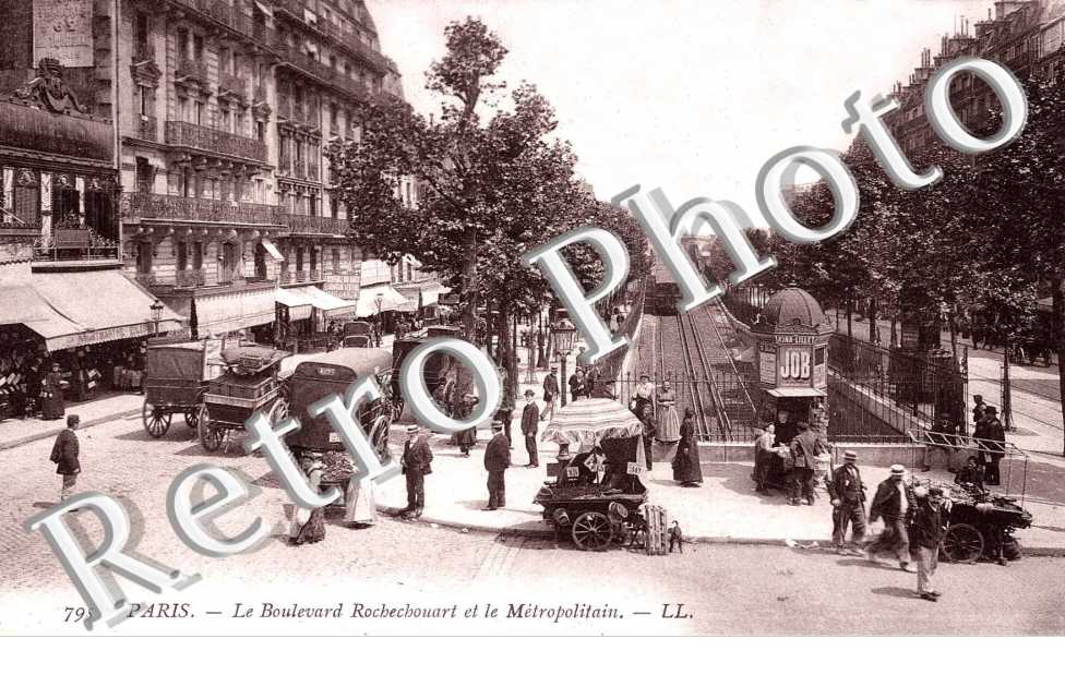 le boulevard Rochechouart et le metropolitain