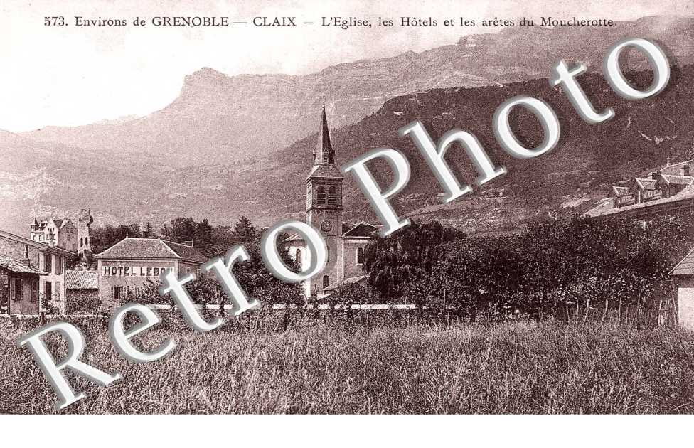 l'eglise, les hotels et les aretes de Moucherotte