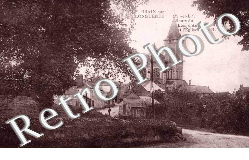 Route du Lion d'Angers et l'Eglise
