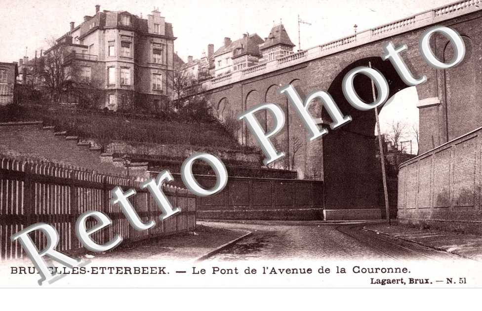 ETTERBEEK. Le Pont de l'Avenue de la Couronne