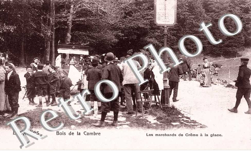 Bois de la Cambre Les marchands de Creme a la glace Nels serie 1 n° 415