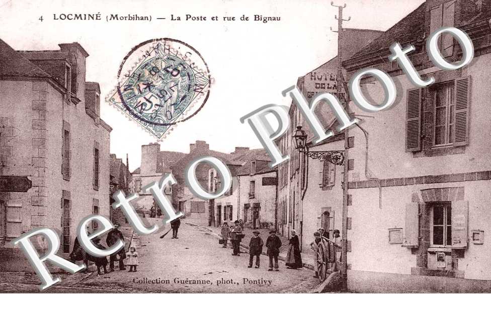 la poste et rue de Bignau