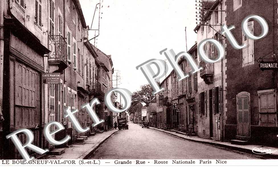 Bourgneuf Val d'Or - Grande rue - Route nationale Paris Nice