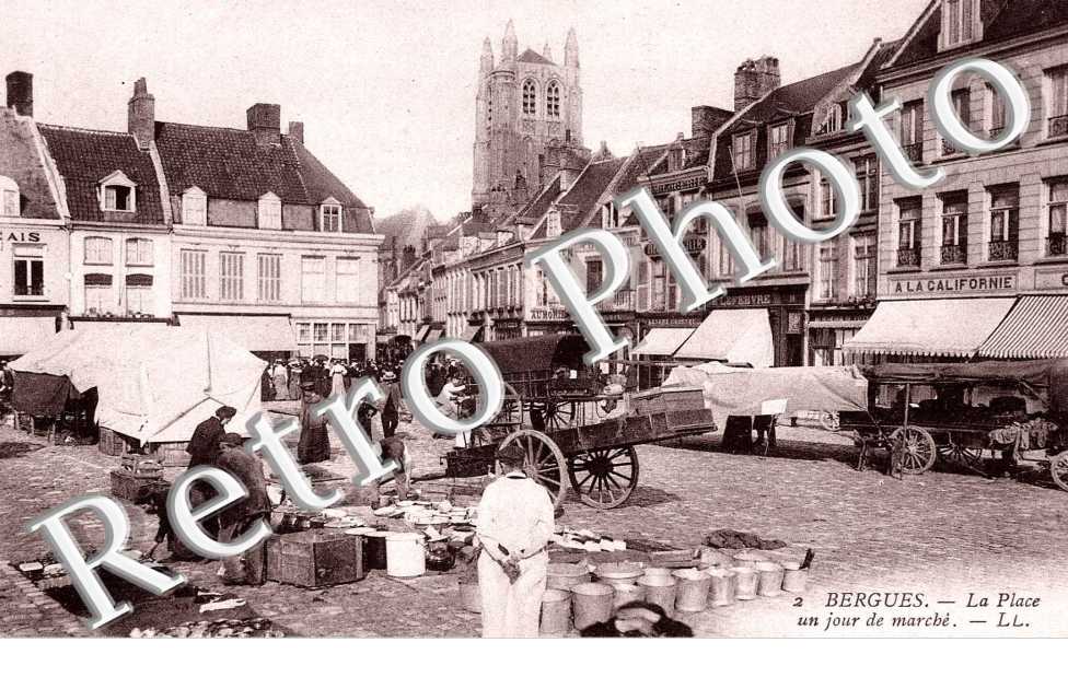 La Place un jour de Marché
