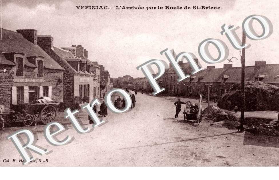 l'arrivee par la route de Saint Brieuc