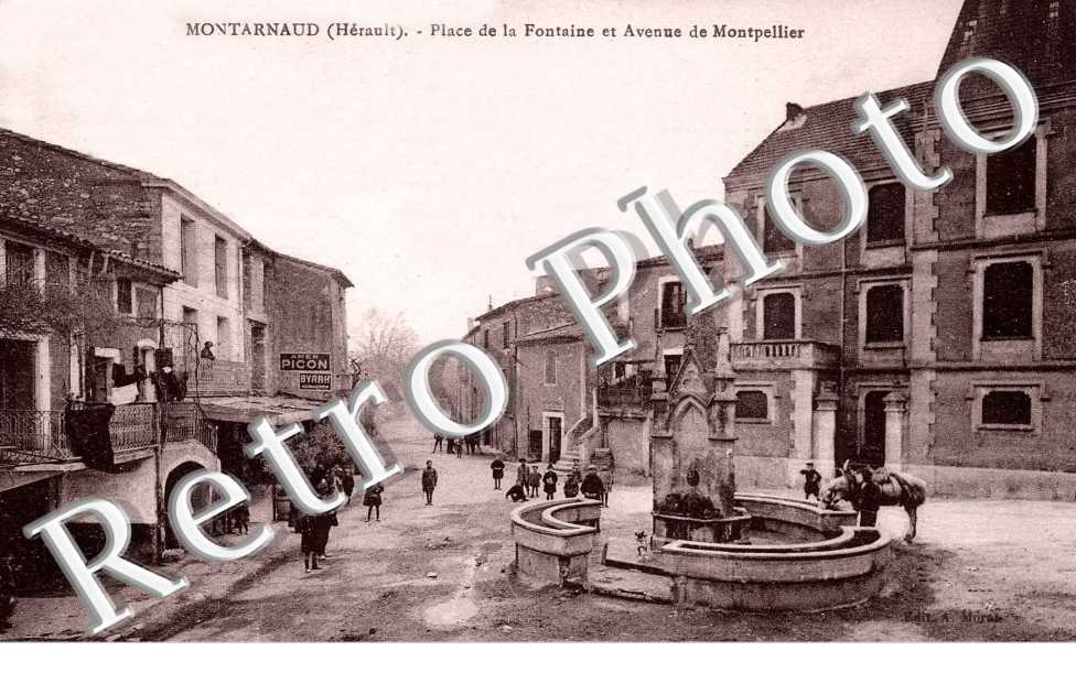 Place de la fontaine et avenue de Montpellier