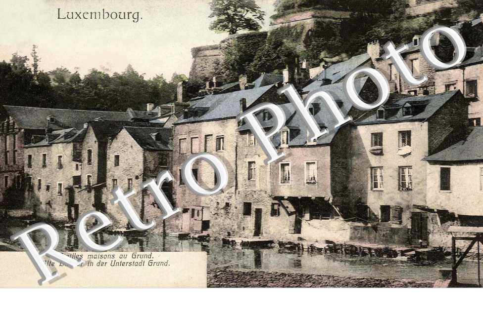 vieilles maisons au Grund. Alte hauser in der Unterstadt Grund