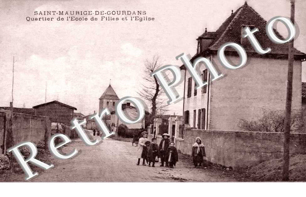 Quartier de l'ecole de filles et l'eglise