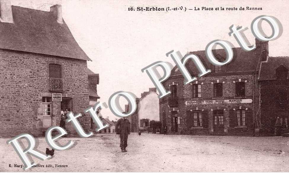 la place et la route de rennes