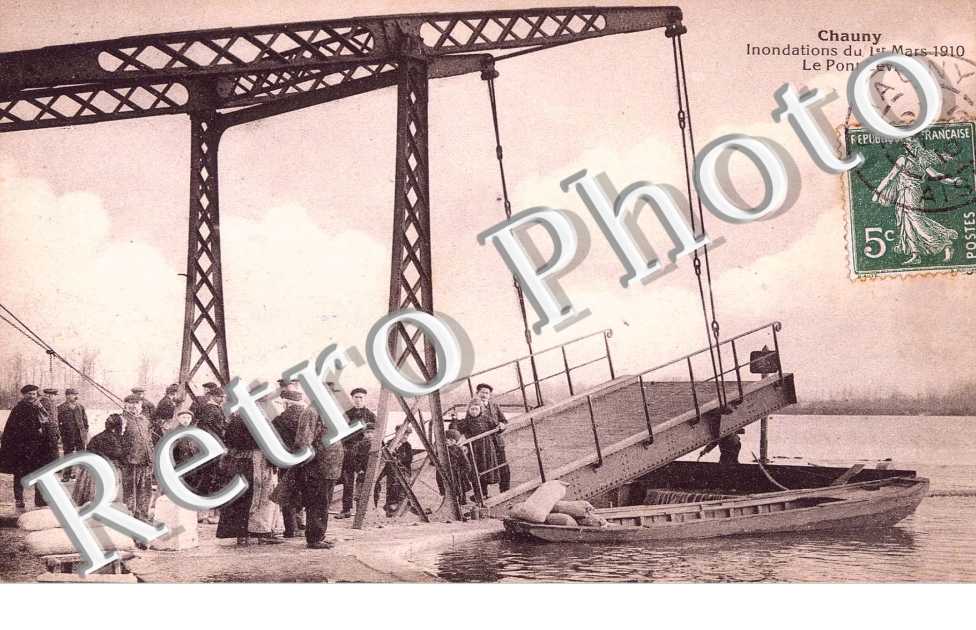 inondations du 1er mars 1910 Le pont levis