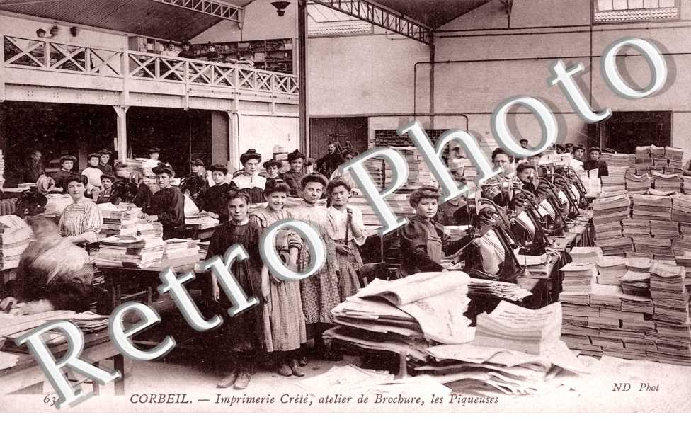 Imprimerie Crététe - atelier de brochure - les piqueuses