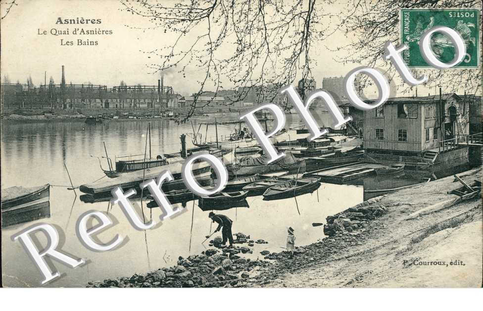 LE QUAI D'ASNIERES - LES BAINS