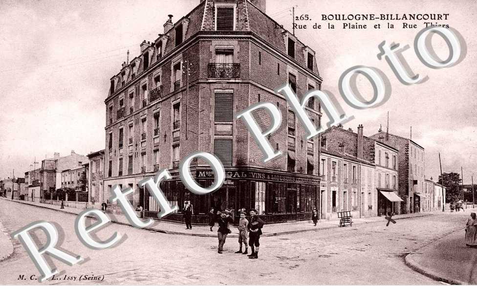 la rue de la Plaine et la rue Thiers