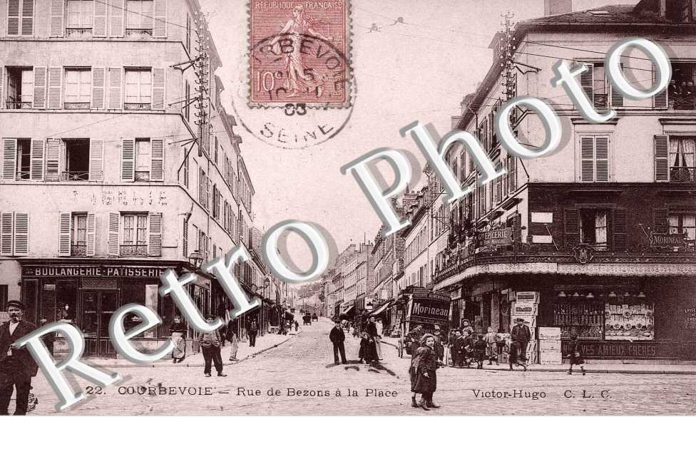 Rue de Bezons a la place Victor Hugo