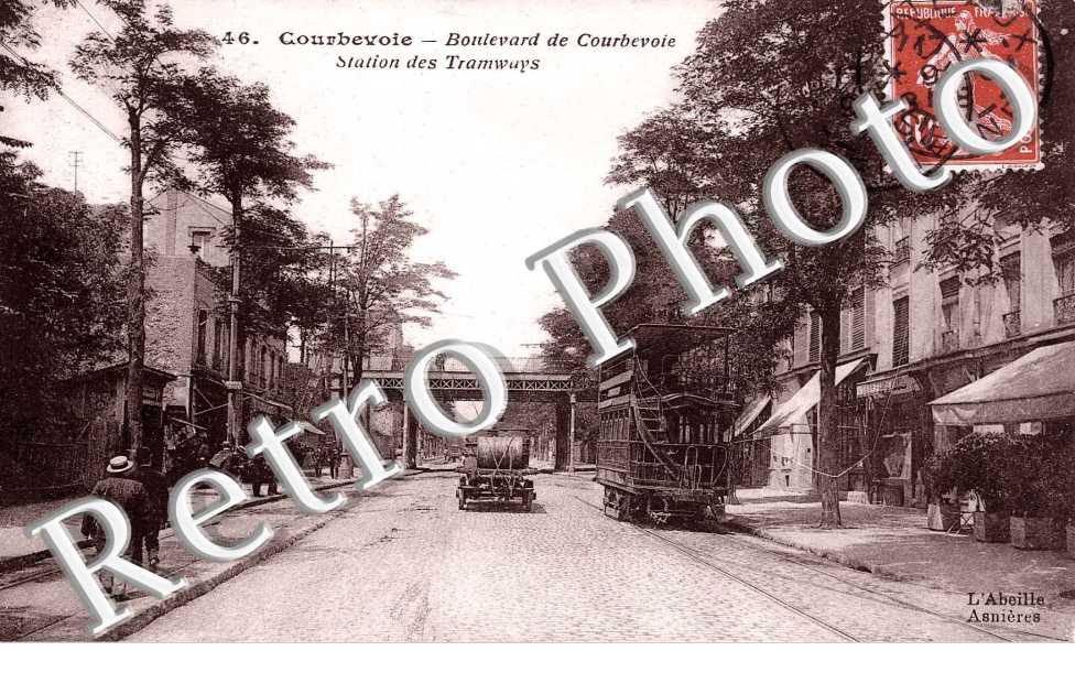 BOULEVARD DE COURBEVOIE - STATION DES TRAMWAYS
