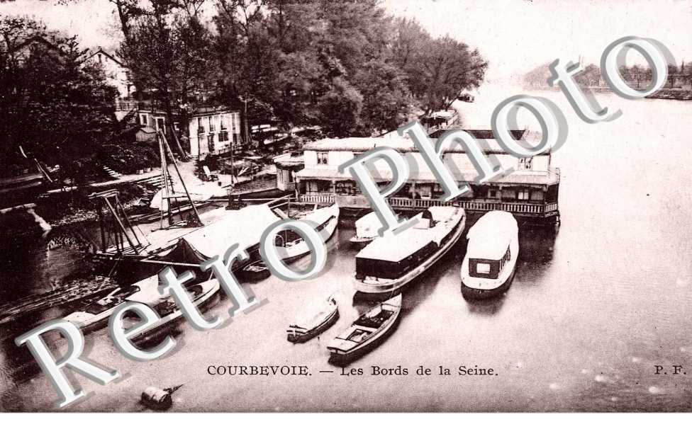 Les bords de la Seine - bateaux
