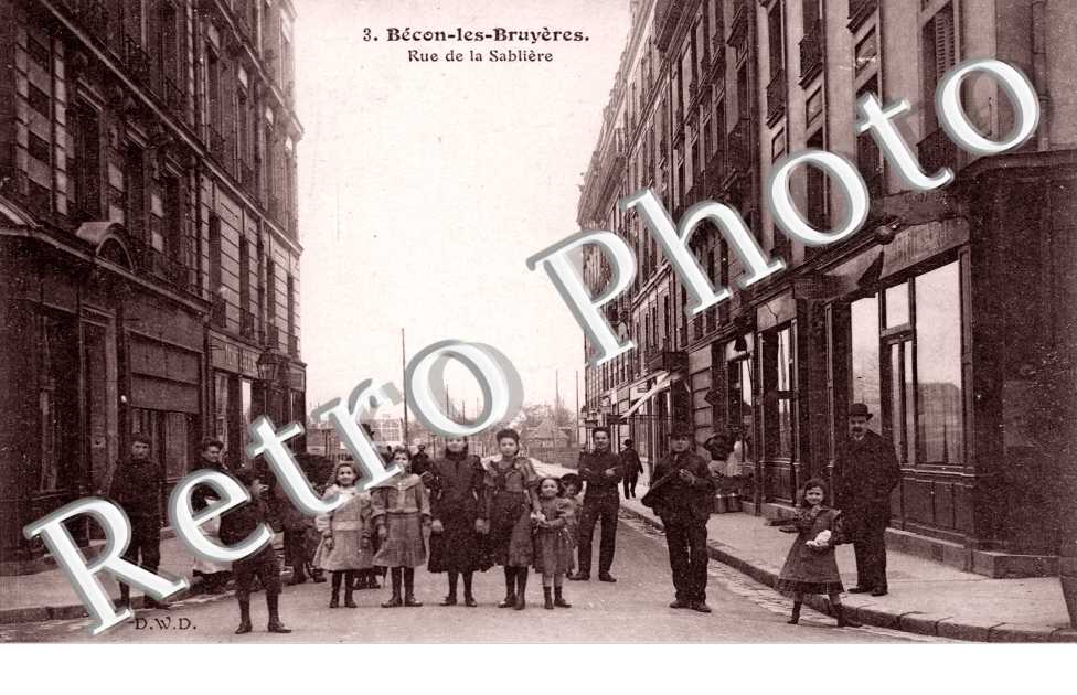 Bécon les Bruyères, rue de la Sablière