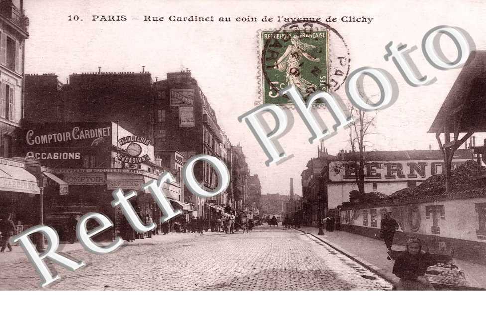 Rue Cardinet - Un coin de l'avenue de Clichy