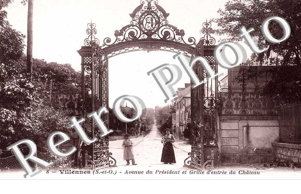Avenue du Président et Grille d'entrée du château
