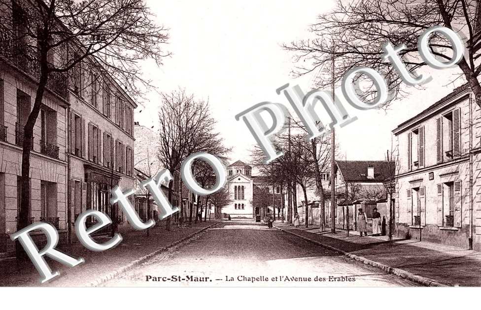 La chapelle et l'avenue des érables