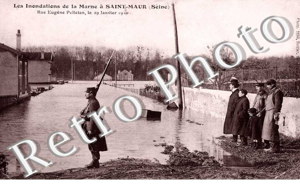 LES INONDATIONS DE LA MARNE RUE EUGENE PELLETAN