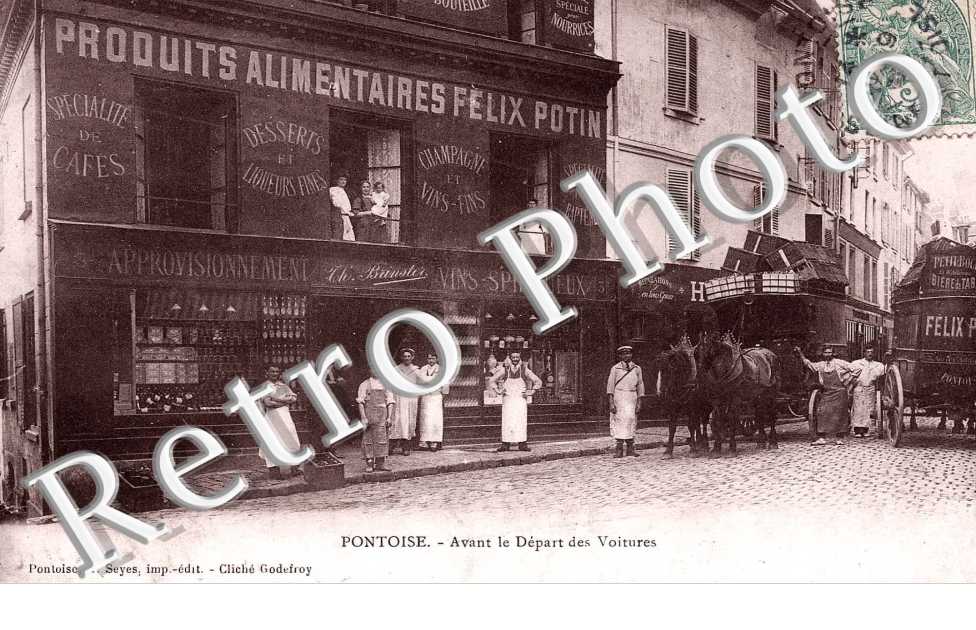 Avant le depart des voitures - Restaurant Felix Potin
