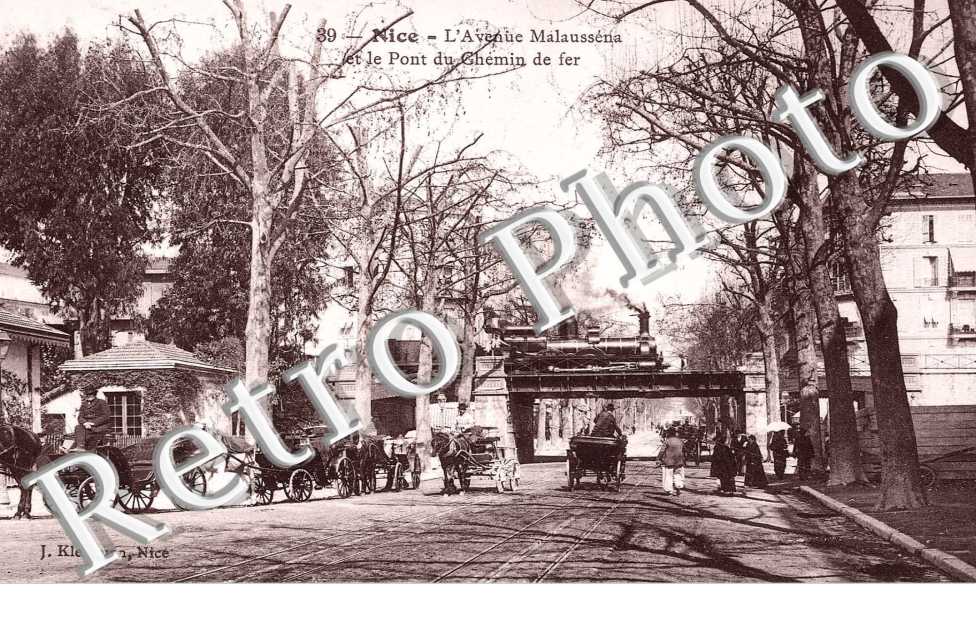 Avenue Malaussena et le pont du chemin de fer