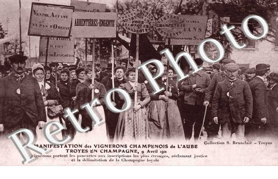 MANIFESTATION DES VIGNERONS, 9 AVRIL 1911