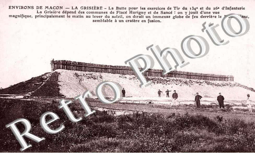 La grisiere - butte pour les exercice de tir du 134 et 26 e regiment d'infanterie