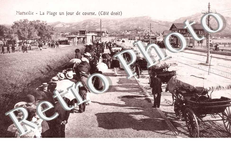 LA PLAGE UN JOUR DE COURSE