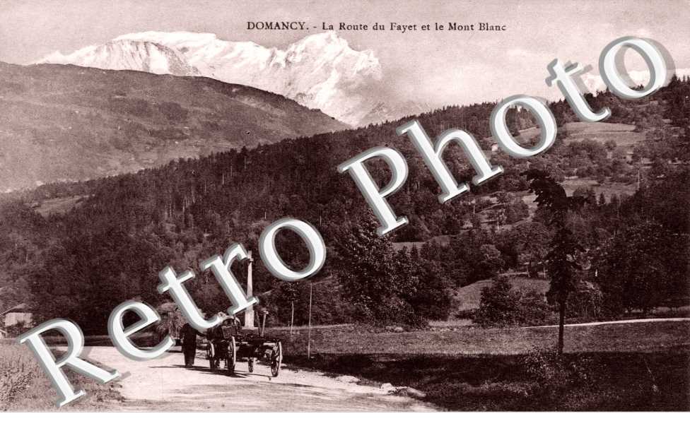 La Route du Fayet et le Mont Blanc