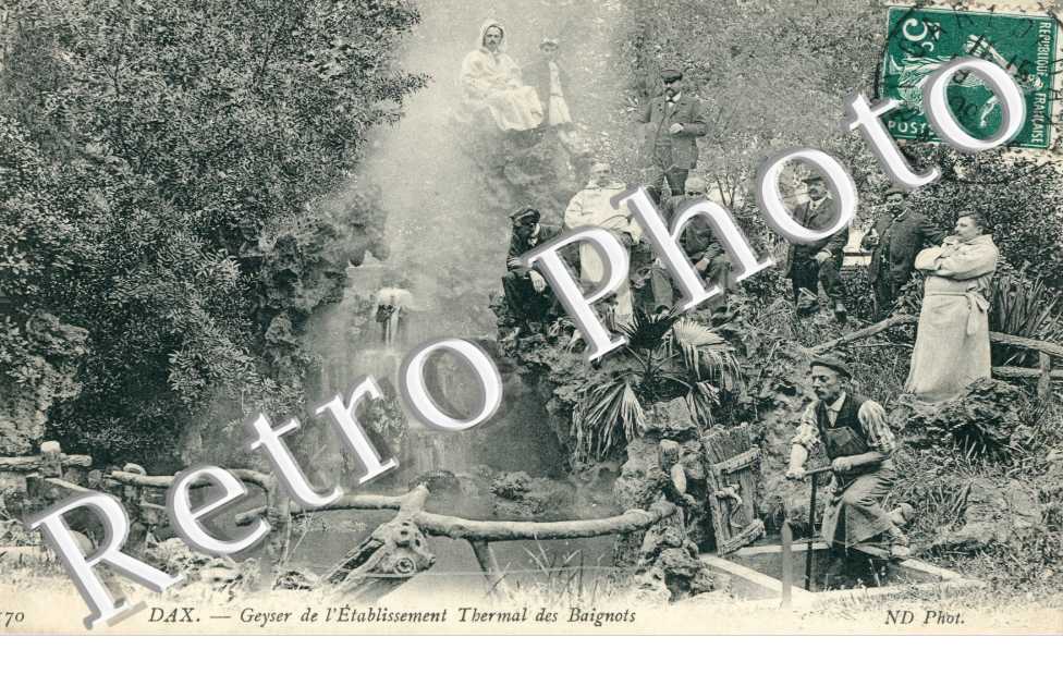 geyser de l'etablissement thermal de Baignots