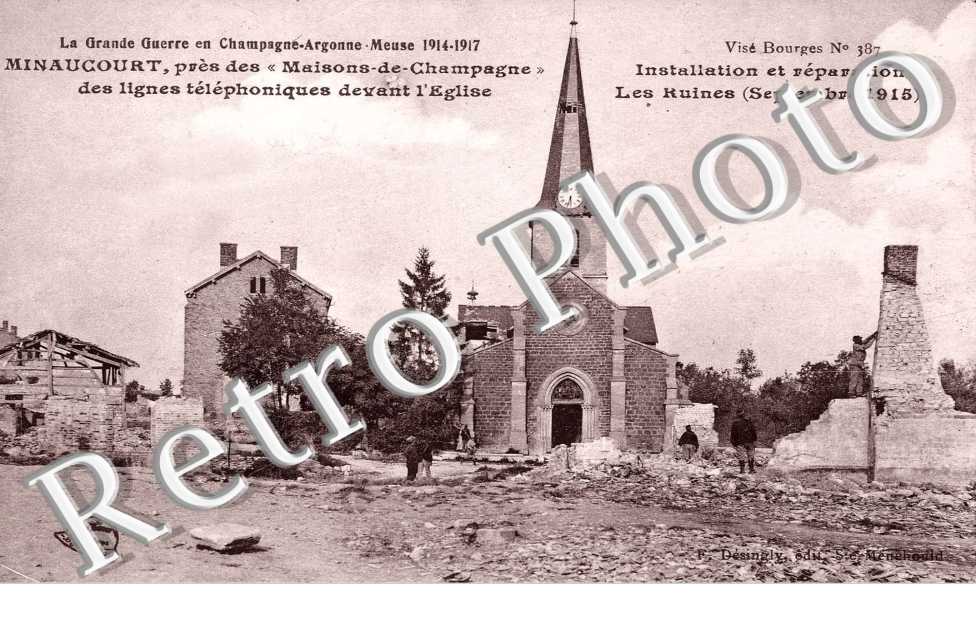 Installation et reparation - les ruines septembre 1915