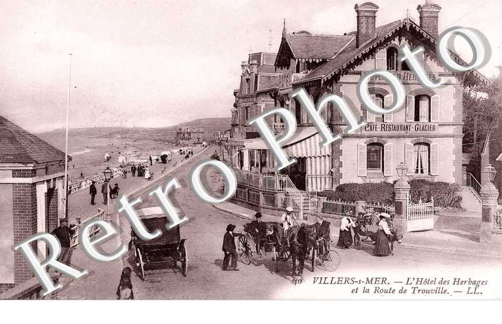 l'hotel des Herbages et la route de trouville