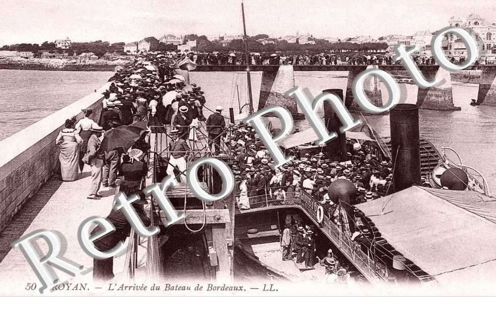 l'arrivee du bateau de Bordeaux
