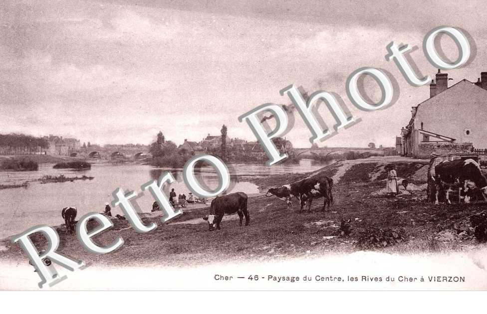 Paysage du centre, les rives du Cher a Vierzon